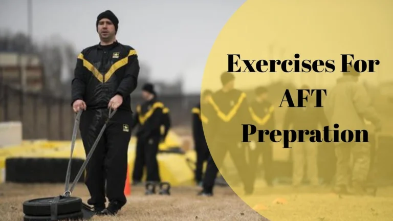 Army soldier training outdoors, pulling a sled during ACFT preparation exercises and workouts to help pass the new AFT